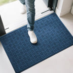 Mibao Front Door Mat Outside Entrance, 36" x 24", Heavy Duty Welcome Mat, Stain and Fade Resistant, Dirt Trapper Doormat, Super Absorbent Indoor Outdoor Entryway Mat with Non-Slip Backing, Blue - Image 7