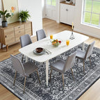 8x10 Area Rugs for Living Room, Black Washable Non-Slip Large Carpet - Image 3