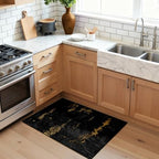 RELEANY Washable 2'x3' Abstract Area Rug for Living Room Black Gold - Image 2