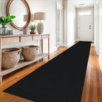 EARTHALL Washable Runner Rug, Non Slip Hall Runner, 3x16 Ft, Black Heather - Image 5