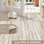 Area Rug 8x10 Living Room Rugs: Washable Modern Rug Large Non-Slip Soft Rugs Stain Resistant Printed Rug Indoor Carpet for Bedroom Kitchen Dining Room Nursery Playroom Home(Brown, 8'x10') - Image 6