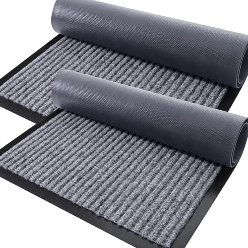 OLANLY 2-Pack Front Door Mats 59x23, Waterproof Heavy-Duty Doormats by OLANLY