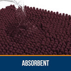 OLANLY Large Bathroom Rugs 70x46, Extra Soft Absorbent Chenille Bath Rugs - Image 4