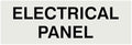 All Quality Basic Electrical Panel Sign - Fire Regulation Safety Compliance Sign - Lt Gray - Medium (1 Pack)