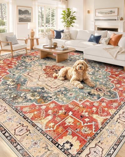 OLANLY 6x9 Washable Area Rug, Soft Non Slip Carpet for Bedroom Living Room by OLANLY