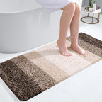 OLANLY Bathroom Runner Rug 40x20, Extra Soft Absorbent Microfiber Bath Rugs by OLANLY