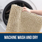 OLANLY Small Bathroom Rugs 30x18, Extra Soft Absorbent Chenille Bath Rugs - Image 5