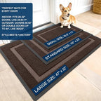 OLANLY Front Door Mat Outside 59x23, All-Season Heavy-Duty Rubber Doormat - Image 2