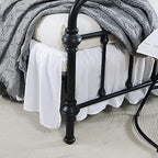 Bed Skirt Queen Size Ruffled Bed Skirt with Split Corners - Image 4