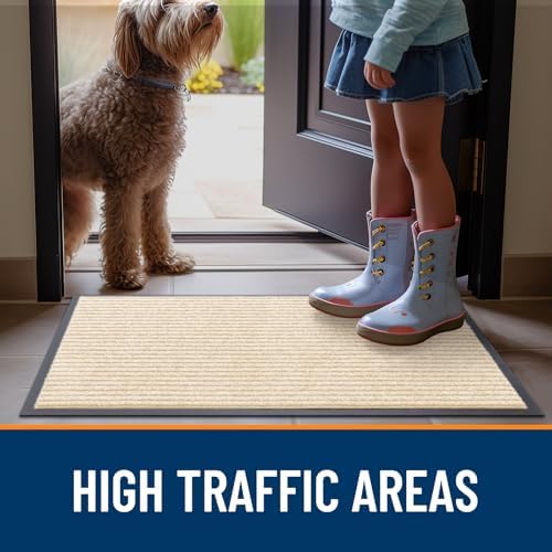 OLANLY 2-Pack Front Door Mats 35x23, Waterproof Heavy-Duty Doormats - Image 7