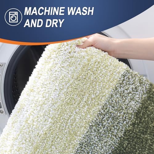 OLANLY Bathroom Runner Rug 54x24, Extra Soft Absorbent Microfiber Bath Rugs - Image 6