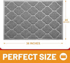 Cosyearn Door Mat, 24x36, Grey, Indoor Outdoor Front Entryway Doormat - Image 2