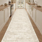 3x18 Runner Rug Non Slip,Washable Hallway Runner Rug,Beige - Image 5