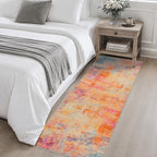 2x6 Washable Runner Rug：Modern Abstract Soft Carpet Galaxy Haze - Image 4