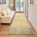 Runner Rug for Kitchen Hallways Runner Rug Non Slip 2'6''x8' Washable Long Runner Rugs with Rubber Backing Soft Abstract Carpet Runner for Entryway, Kitchen, Bedroom, Bathroom (Orange, Silver & Gray) by OmpaaHomeDecor