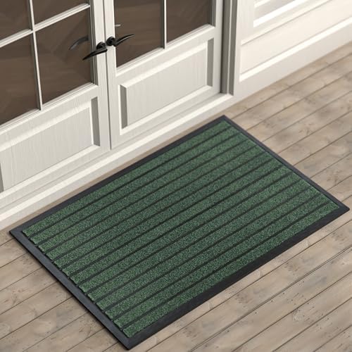 ubdyo Extra Durable Door Mat Outside Entrance (47" x 32", Bright Green) by UBDYO