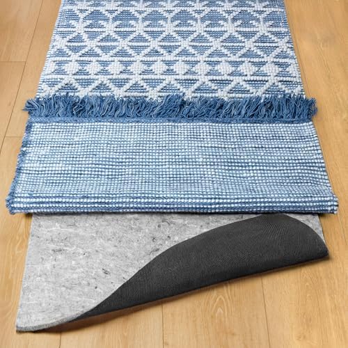 RUGPADUSA - Dual Surface - 2'x6' - 3/8" Thick - Felt + Rubber - Enhanced Non-Slip Rug Pad - Adds Comfort and Protection - for Hard Surface Floors by RUGPADUSA