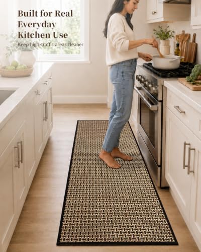 eqivei Kitchen Runner Rug, 24" x 59", Non-Slip Washable Kitchen Floor Mat - Image 5