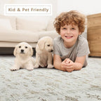 8x10 Washable Area Rugs for Living Room,Bedroom,Dining Room- Neutral Beige - Image 6