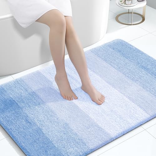 OLANLY Large Bathroom Rugs 60x40, Extra Soft Absorbent Microfiber Bath Rugs by OLANLY