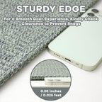 EARTHALL Washable Runner Rug, Non Slip Entryway Runner, 2x8 Ft, Green/Grey - Image 2
