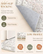 OLANLY 4x6 Washable Area Rugs, Soft Non Slip Carpet for Bedroom Living Room - Image 7