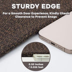 EARTHALL Washable Entryway Rug, Non Slip Doormat, 2x3 Ft, Brown/Coffee - Image 2