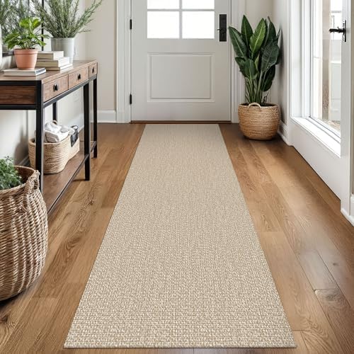 EARTHALL Washable Runner Rug, Non Slip Kitchen Runner, 2x7 Ft, Sand/Beige by Unknown