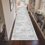 3x10 Runner Rug Non Slip,Washable Hallway Runner Rug,Grey - Image 4