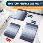 OLANLY Bathroom Runner Rug 45x27, Extra Soft Absorbent Microfiber Bath Rugs - Image 2