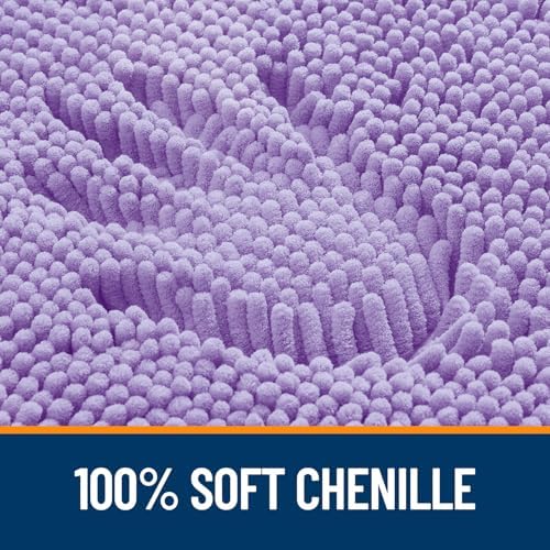 OLANLY Toilet Rugs U-Shaped 20x20, Soft Absorbent Chenille Contour Rugs - Image 3