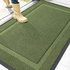 OLANLY Front Door Mat Outside 47x32, All-Season Heavy-Duty Rubber Doormat by OLANLY