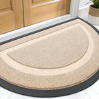 OLANLY Half Circle Front Door Mat Outside 71x23 All-Season Rubber Doormat by OLANLY