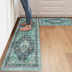 Collive Anti Fatigue Mats for Kitchen Floor, Padded Rugs 17"x59"+17"x29" by Collive