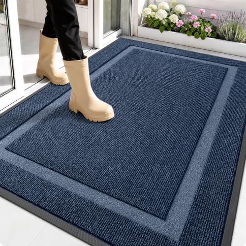 OLANLY Front Door Mat Outside 59x34, All-Season Heavy-Duty Rubber Doormat by OLANLY