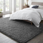 Ophanie 6x9 Area Rugs,Upgrade Non-Slip Fluffy Soft Rugs for Living Room,Large Shag Grey Fuzzy Plush Rug,Gray Shaggy Big Carpets for Bedroom,Kids Boys Girls Dorm Decor with Over 99 pcs Pile fibers - Image 3