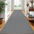 EARTHALL Washable Runner Rug, Non Slip Hall Runner Carpet, 3x14 Ft, Dark Gray by Unknown