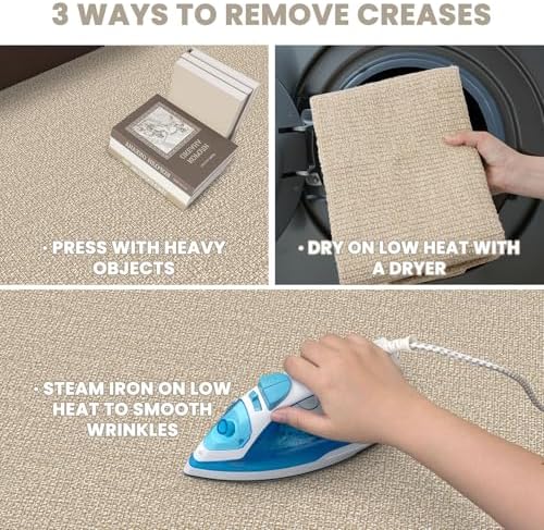 EARTHALL Washable Runner Rug, Non Slip Hallway Runner, 3x20 Ft, Sand/Beige - Image 4