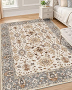 OLANLY 4x6 Washable Area Rug, Soft Non Slip Carpet for Bedroom Living Room by OLANLY