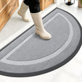 OLANLY Half Circle Front Door Mat Outside 47x23 All-Season Rubber Doormat by OLANLY