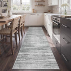 2x8 Runner Rug Non Slip,Washable Hallway Runner Rug,Grey - Image 5