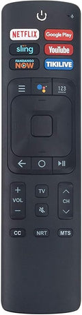 ERF3A69S Smart TV Voice Command Remote Control with Netflix Google Play Sling YouTube Fandango Now Tikilive Buttons fit for Hisense/Sharp Smart 4k Google UHD TV