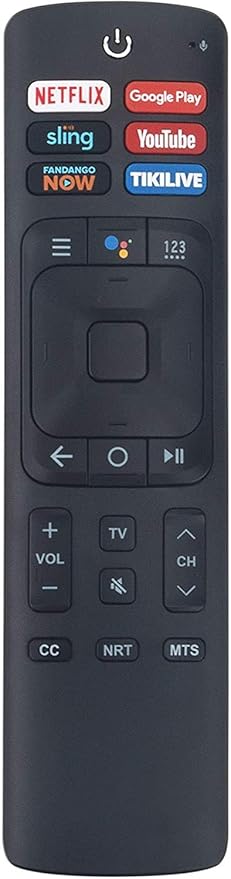 ERF3A69S Smart TV Voice Command Remote Control with Netflix Google Play Sling YouTube Fandango Now Tikilive Buttons fit for Hisense/Sharp Smart 4k Google UHD TV