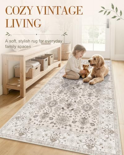 OLANLY 2x5 Washable Runner Rug, Soft Non Slip Carpet for Hallway Kitchen - Image 3
