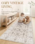 OLANLY 8x10 Washable Area Rug, Soft Non Slip Carpet for Bedroom Living Room - Image 3