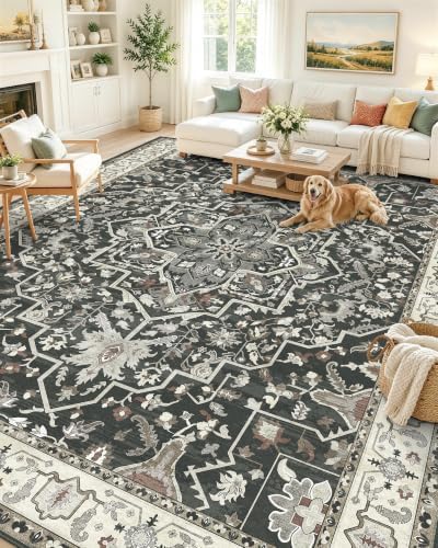 OLANLY 10x12 Washable Area Rug, Soft Non Slip Carpet for Living Room by OLANLY