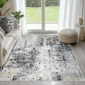 4x6 Area Rugs for Living Room Washable Bedroom Dining Room Black Grey Gold by Aelenmu