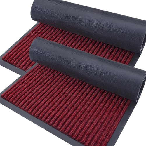 OLANLY 2-Pack Front Door Mats 59x23, Waterproof Heavy-Duty Doormats by OLANLY