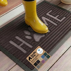 GORILLA GRIP WeatherMAX Door Mat, Indoor Outdoor, 35x23 Dark Brown Home Paw by GorillaGrip