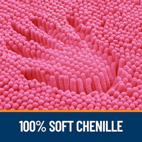OLANLY Small Bathroom Rugs 30x18, Extra Soft Absorbent Chenille Bath Rugs - Image 3